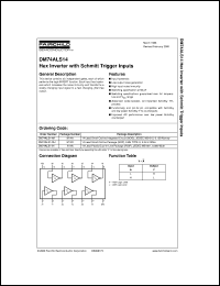 DM74ALS14MX datasheet:  Hex Inverter with Schmitt Trigger Inputs DM74ALS14MX