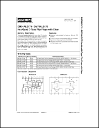 DM74ALS174MX datasheet:  Hex/Quad D Flip-Flops with a Synchronous Clear Input DM74ALS174MX