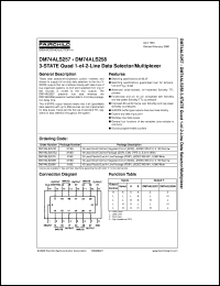 DM74ALS257SJ datasheet:  3-STATE Quad 1-of-2 Line Data Selector/Multiplexer DM74ALS257SJ