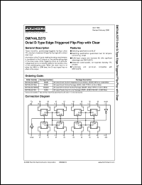 DM74ALS273WMX datasheet:  Octal D-Type Edge-Triggered Flip-Flops with Clear Inputs DM74ALS273WMX