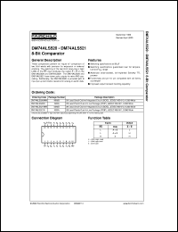 DM74ALS520WMX datasheet:  8-Bit Comparator DM74ALS520WMX