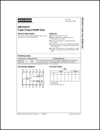 DM74AS10M datasheet:  Triple 3-Input NAND Gate DM74AS10M