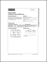 DM74AS1000AN datasheet:  Quadruple 2 Input NAND Driver DM74AS1000AN