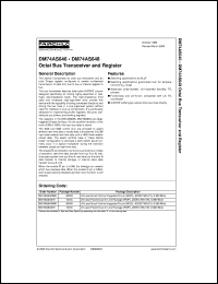 DM74AS648NT datasheet:  Octal 3-STATE Inverting Bus Transceiver Register DM74AS648NT