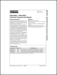 DM74AS651WMX datasheet:  Octal Bus Transceiver and Register DM74AS651WMX