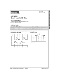 DM74LS00MX datasheet:  Quad 2-Input NAND Gate DM74LS00MX