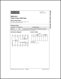 DM74LS11MX datasheet:  Triple 3-Input AND Gate DM74LS11MX