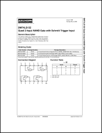 DM74LS132SJ datasheet:  Quad 2-Input NAND Gate with Schmitt Trigger Input DM74LS132SJ