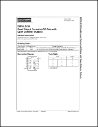 DM74LS136M datasheet:  Quad 2-Input Exclusive-OR Gate with Open-Collector Outputs DM74LS136M