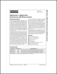 DM74LS161AN datasheet:  Synchronous 4-Bit Binary Counter with Asynchronous Clear DM74LS161AN