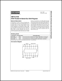 DM74LS166MX datasheet:  8-Bit Parallel-In/Serial-Out Shift Register DM74LS166MX