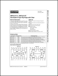 DM74LS174MX datasheet:  Hex D Flip-Flop with Clear DM74LS174MX