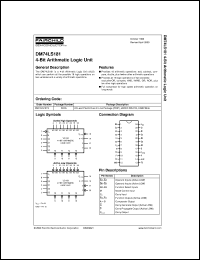 DM74LS181N datasheet:  4-Bit Arithmetic Logic Unit DM74LS181N