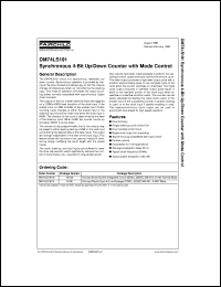 DM74LS191N datasheet:  Synchronous 4-Bit Up/Down Counter With Mode Control DM74LS191N