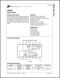 LM556CMX datasheet: Dual Timer LM556CMX