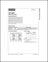 DM74LS279M datasheet:  Quad S-R Latch DM74LS279M