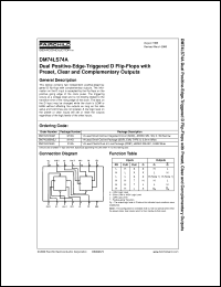 DM74LS74AM datasheet:  Dual Positive-Edge-Triggered D Flip-Flop with Preset Clear and Complementrary Outputs DM74LS74AM