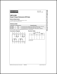 DM74LS86M datasheet:  Quad 2-Input Exclusive-OR Gate DM74LS86M