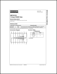 DM74S133M datasheet:  13-Input NAND Gate DM74S133M