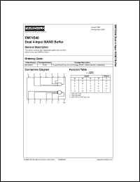 DM74S40N datasheet:  Dual 4-Input NAND Buffer DM74S40N