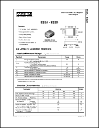 ES2B datasheet:  2.0 Ampere Superfast Rectifiers ES2B