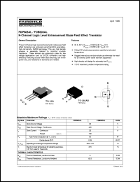 FDB603AL datasheet:  N-Channel Logic Level Enhancement Mode Field Effect Transistor FDB603AL