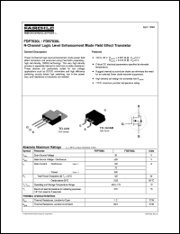 FDB7030L datasheet:  N-Channel Logic Level Enhancement Mode Field Effect Transistor FDB7030L