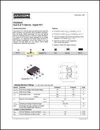 FDC6322C datasheet:   Dual N & P Channel, Digital FET FDC6322C