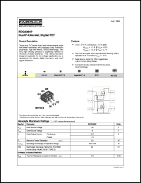 FDG6304P datasheet:  Dual P-Channel Digital FET [Preliminary] FDG6304P