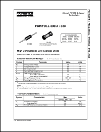 FDH300 datasheet:  High Conductance Low Leakage Diode FDH300