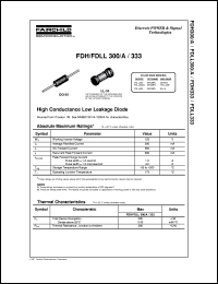 FDH333 datasheet:  High Conductance Low Leakage Diode FDH333