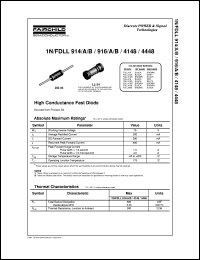 FDLL916B datasheet:  High Conductance Fast Diode [Obsolete] FDLL916B