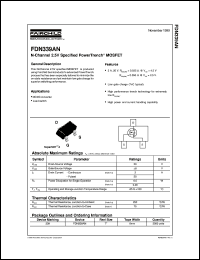 FDN339AN datasheet:  N-Channel 2.5V Specified PowerTrench® MOSFET FDN339AN