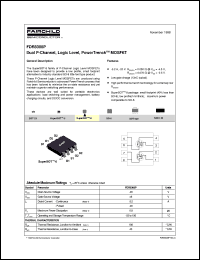 FDR8308P datasheet:  Dual P-Channel Logic Level PowerTrench® MOSFET FDR8308P