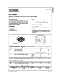 FDR838P datasheet:  P-Channel 2.5V Specified PowerTrench® MOSFET FDR838P