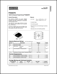 FDS2570 datasheet:  150V N-Channel PowerTrench® MOSFET FDS2570