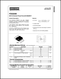 FDS3590 datasheet:  80V N-Channel PowerTrench® MOSFET [Preliminary] FDS3590