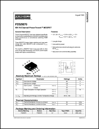FDS5670 datasheet:  60V N-Channel PowerTrench® MOSFET FDS5670