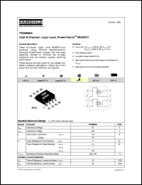 FDS6930A datasheet:  Dual N-Channel Logic Level PowerTrench® MOSFET FDS6930A