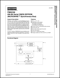FM93C06LZEM8 datasheet:  256-Bit Serial CMOS EEPROM (MICROWIRE Bus Interface) FM93C06LZEM8