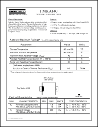 FMKA140 datasheet:  Schottky Power Rectifier FMKA140