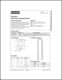 FST16212MTD datasheet:  24-Bit Bus Exchange Switch FST16212MTD