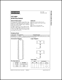 FST16861MTDX datasheet:  20-Bit Bus Switch FST16861MTDX