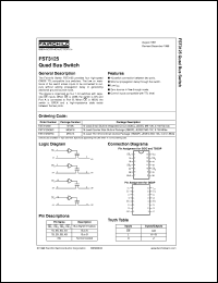 FST3125M datasheet:  Quad Bus Switch FST3125M