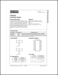FST3244WMX datasheet:  Octal Bus Switch FST3244WMX