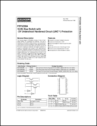 FSTU3384MTCX datasheet:  10-Bit Bus Switch with -2V Undershoot Hardened Circuit (UHC) Protection FSTU3384MTCX