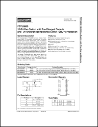 FSTU6800WMX datasheet:  10-Bit Bus Switch with Pre-Charge Outputs and -2V Undershoot Hardened Circuit (UHC) Protection FSTU6800WMX