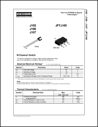 J105 datasheet:  N-Channel Switch J105