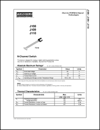 J108 datasheet:  N-Channel Switch J108