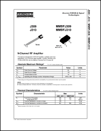 J309 datasheet:  N-Channel RF Amplifier J309